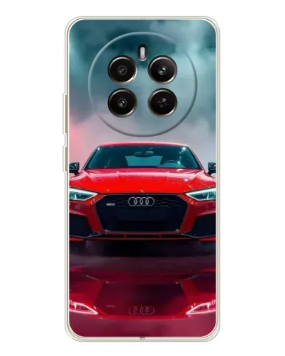 Чехол для Realme 12 с картинкой «Audi RS — красный стиль»