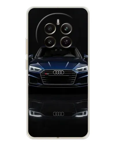 Чехол для Realme 12 с картинкой «Audi — ночное отражение»