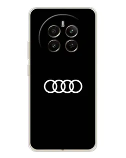 Чехол для Realme 12 с картинкой «Audi White Logo»
