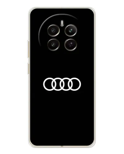 Чехол для Realme 12 с картинкой «Audi White Logo»