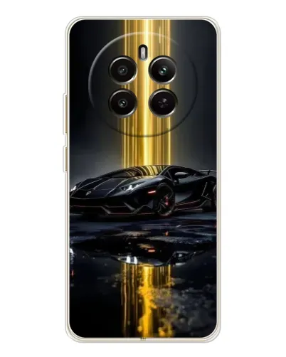 Чехол для Realme 12 с картинкой «Ночной Lamborghini драйв»