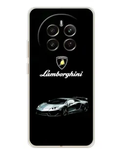 Чехол для Realme 12 с картинкой «Логотип Lamborghini классика»