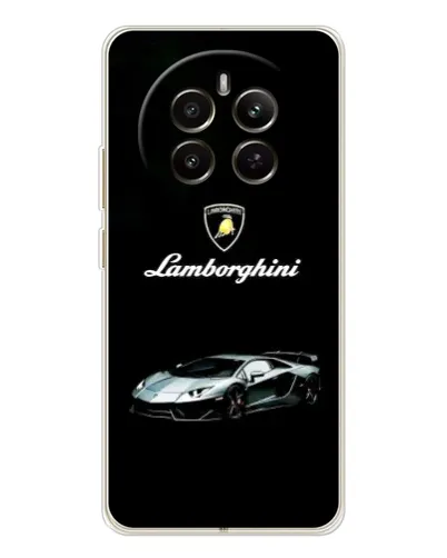 Чехол для Realme 12 с картинкой «Логотип Lamborghini классика»
