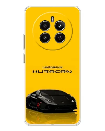 Чехол для Realme 12 с картинкой «Lamborghini Huracan черный»