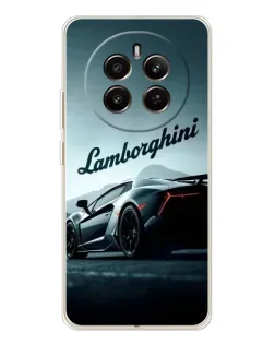Чехол для Realme 12 с картинкой «Классическая надпись Lamborghini»