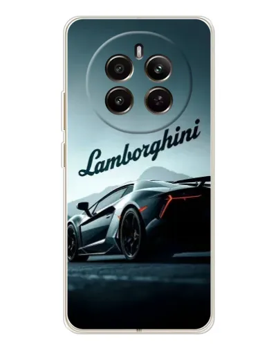 Чехол для Realme 12 с картинкой «Классическая надпись Lamborghini»