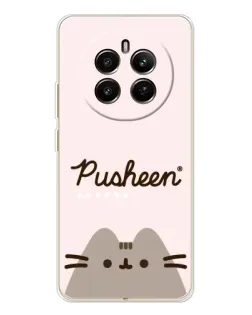Чехол для Realme 12 с картинкой «Pusheen логотип»