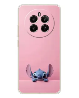 Чехол для Realme 12 с картинкой «Stitch выглядывает»
