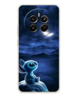 Чехол для Realme 12 с картинкой «Лунная ночь Стича»
