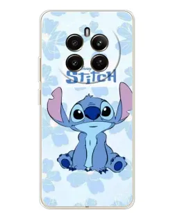 Чехол для Realme 12 с картинкой «Stitch среди цветов»