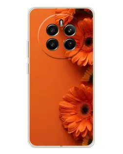 Чохол для Realme 12 з картинкою «Помаранчеві гербери»