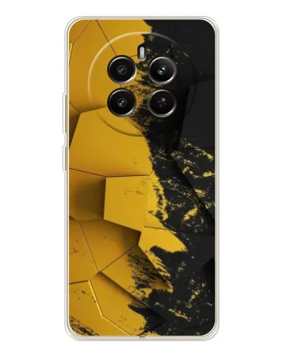 Чехол для Realme 12 с картинкой «Золотые осколки геометрии» Чехол для Realme 12 с картинкой «Золотые осколки геометрии»