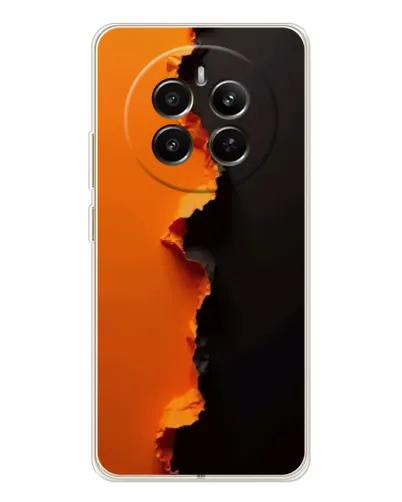 Чехол для Realme 12 с картинкой «Оранжевый разлом» Чехол для Realme 12 с картинкой «Оранжевый разлом»