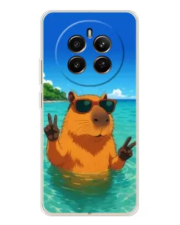 Чехол для Realme 12 с картинкой «Морская капибара» Чехол для Realme 12 с картинкой «Морская капибара»