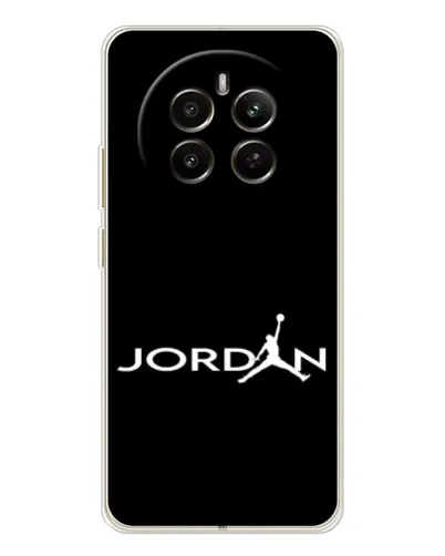 Чехол для Realme 13 4G с картинкой «Jordan White Logo»