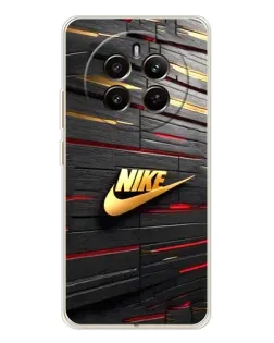 Чохол для Realme 13 4G з картинкою «Золотий Nike на металі»