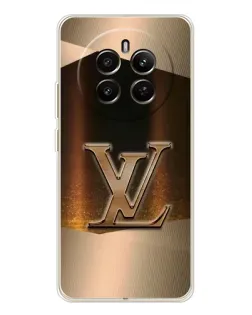 Чехол для Realme 13 4G с картинкой «LV — золотое сияние»