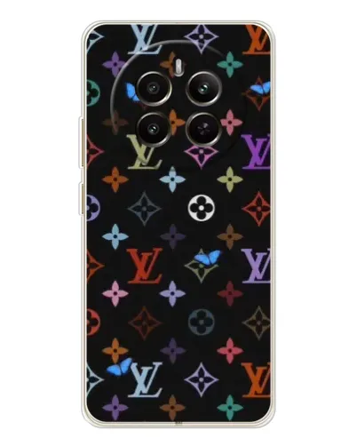 Чехол для Realme 13 4G с картинкой «Цветная монограмма LV»