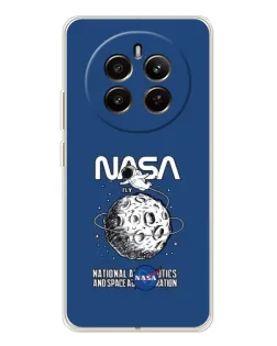 Чехол для Realme 13 4G с картинкой «NASA — лунная миссия»