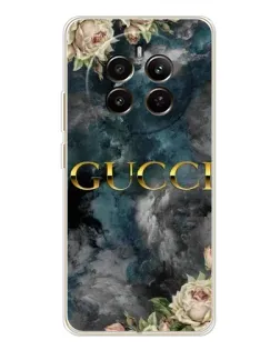 Чехол для Realme 13 4G с картинкой «Абстрактные цветы Gucci»