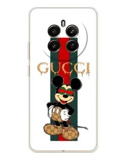 Чехол для Realme 13 4G с картинкой «Микки Маус Gucci — полосы»