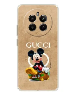 Чехол для Realme 13 4G с картинкой «Микки Маус Gucci — крафт»