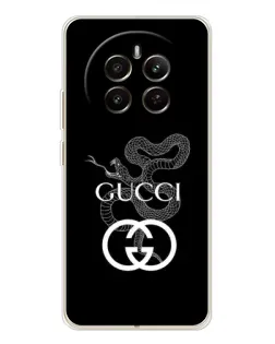 Чехол для Realme 13 4G с картинкой «Gucci — серебряная змея»