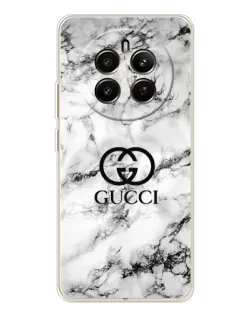 Чехол для Realme 13 4G с картинкой «Gucci — мраморный шик»