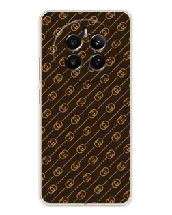 Чехол для Realme 13 4G с картинкой «Gucci — золотые диагонали»