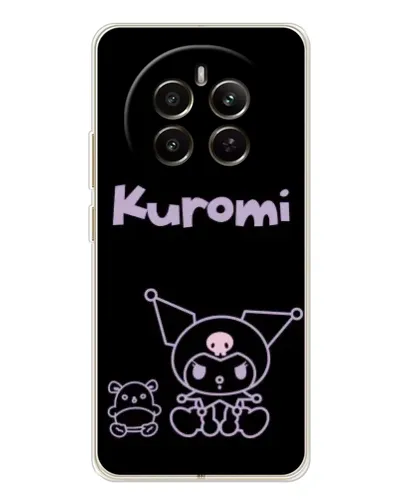 Чехол для Realme 13 4G с картинкой «Kuromi — черный минимализм» Чехол для Realme 13 4G с картинкой «Kuromi — черный минимализм»