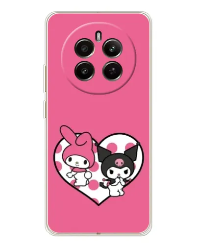 Чехол для Realme 13 4G с картинкой «Kuromi и My Melody» Чехол для Realme 13 4G с картинкой «Kuromi и My Melody»
