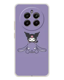 Чохол для Realme 13 4G з картинкою «Kuromi на ліловому фоні»
