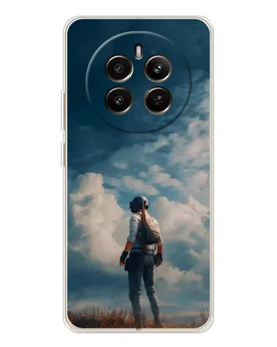 Чохол для Realme 13 4G з картинкою «Герой PUBG на скелі» Чохол для Realme 13 4G з картинкою «Герой PUBG на скелі»