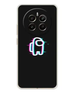 Чехол для Realme 13 4G с картинкой «Among Us неон»