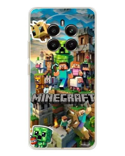 Чехол для Realme 13 4G с картинкой «Замок Minecraft»