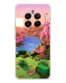 Чохол для Realme 13 4G з картинкою «Рожеве дерево Minecraft»