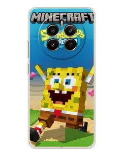 Чохол для Realme 13 4G з картинкою «Губка Боб Minecraft»