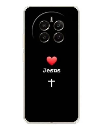 Чехол для Realme 13 4G с картинкой «Сердце - Jesus»