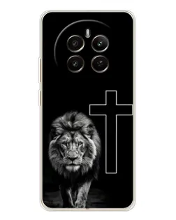 Чехол для Realme 13 4G с картинкой «Лев и Крест»