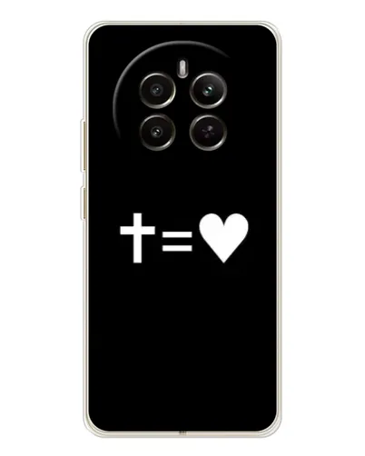 Чехол для Realme 13 4G с картинкой «Крест и Сердце»
