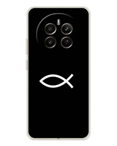 Чехол для Realme 13 4G с картинкой «Символ рыбы Jesus» Чехол для Realme 13 4G с картинкой «Символ рыбы Jesus»