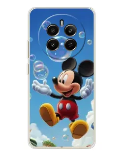 Чехол для Realme 13 4G с картинкой «Mickey и мыльные пузыри»