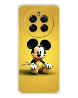 Чехол для Realme 13 4G с картинкой «Микки на желтом»