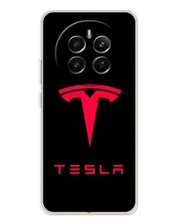Чохол для Realme 13 4G з картинкою «Tesla Red Logo» Чохол для Realme 13 4G з картинкою «Tesla Red Logo»