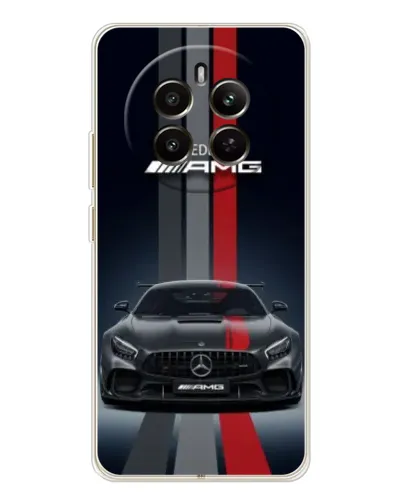 Чехол для Realme 13 4G с картинкой «Mercedes — белый карбон»