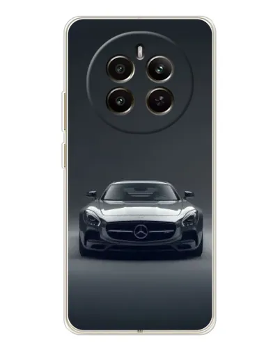 Чехол для Realme 13 4G с картинкой «Mercedes на черном»