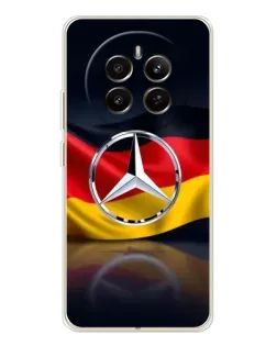 Чехол для Realme 13 4G с картинкой «Mercedes — флаг Германии»