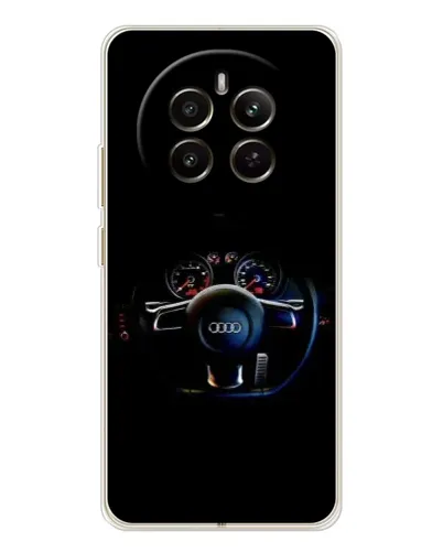 Чехол для Realme 13 4G с картинкой «Салон Audi — руль»