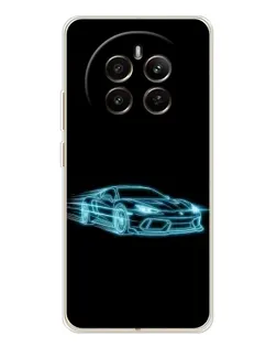 Чехол для Realme 13 4G с картинкой «Неоновый контур Lamborghini» Чехол для Realme 13 4G с картинкой «Неоновый контур Lamborghini»