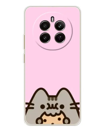 Чехол для Realme 13 4G с картинкой «Pusheen и печенье»